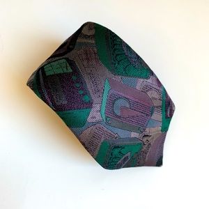 Vintage necktie - Woodies by Bruno Valente